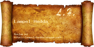 Lampel Hedda névjegykártya